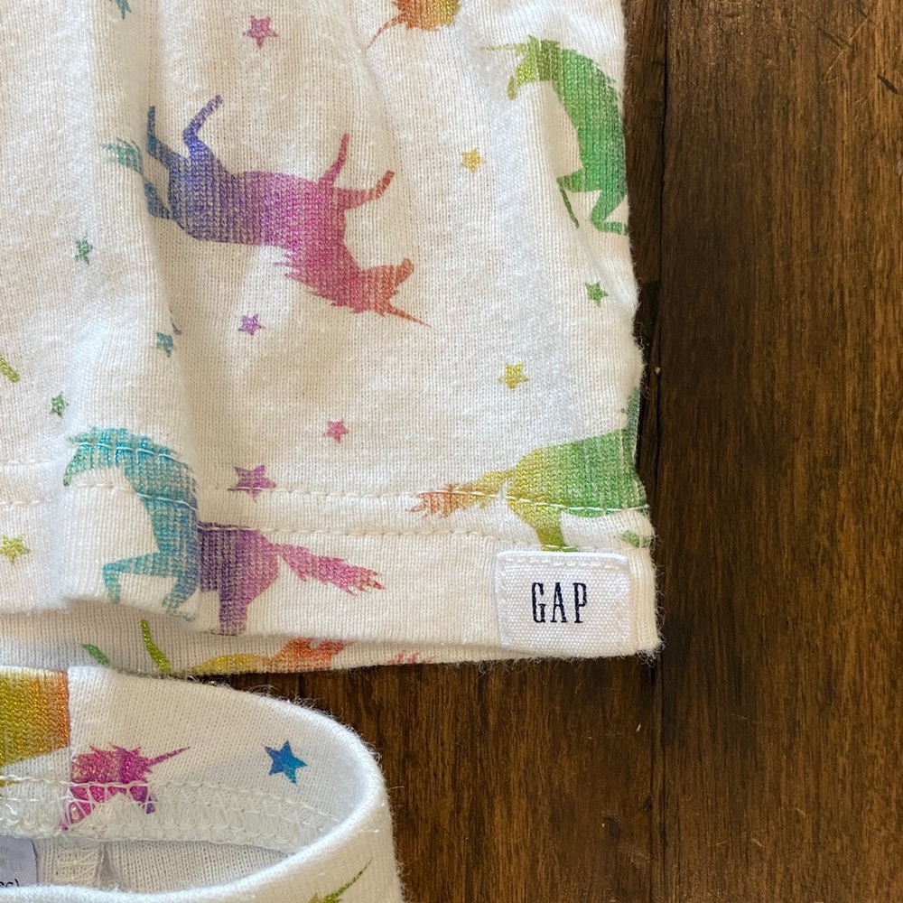 🩷 Baby GAP Unicorn Print Matching Set 🩷 - Picture 4 of 9